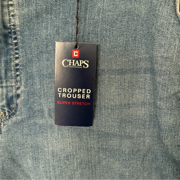Chaps Blue Denim Jeans Cropped Pants - Picture 5 of 13
